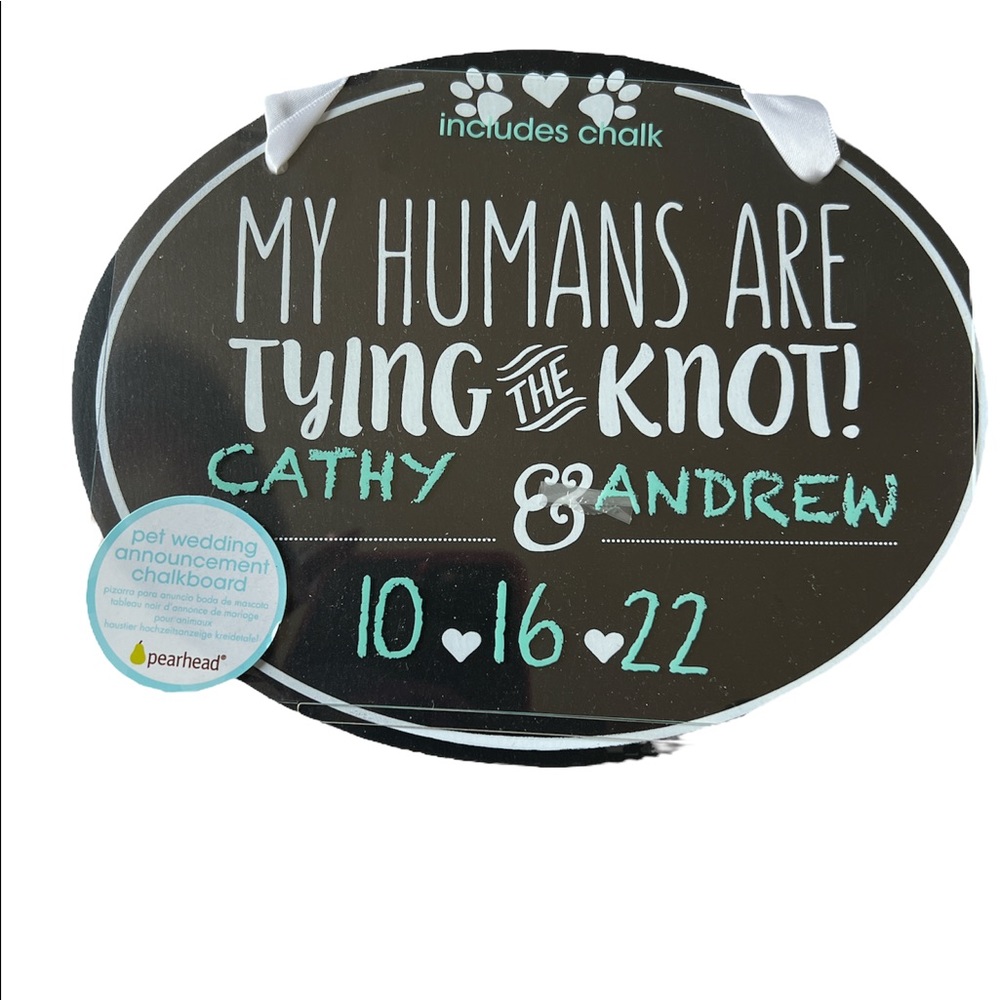 Chalkboard engagement announcement